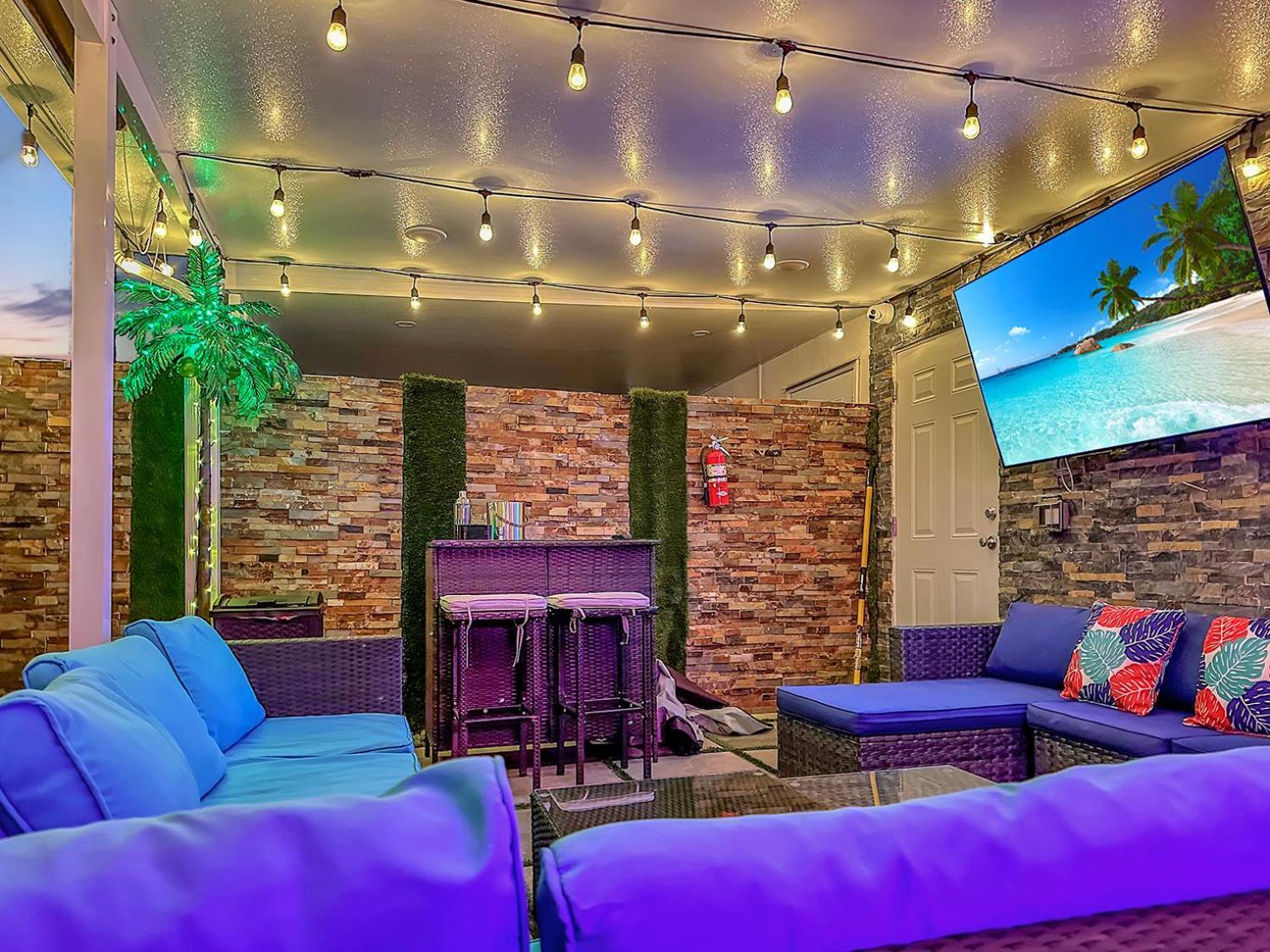 Vacay Spot Experience Luna Sky! 65" Tv Bar, Bbq, Shower Massage Jets, Music, Go To Fl Keys ホームステッド エクステリア 写真